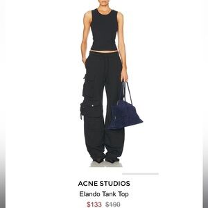 NWT Acne Studios Classic Black Elando Tank Top